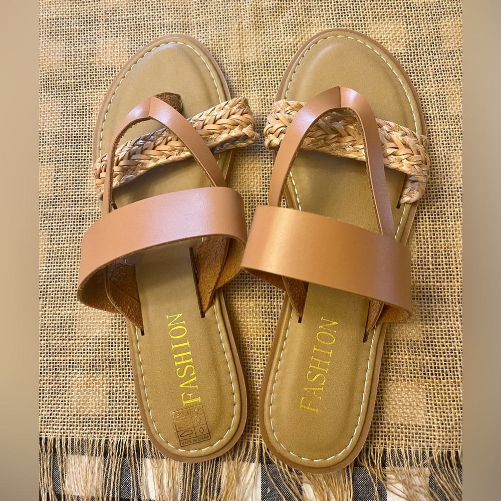 Braided flip flops New